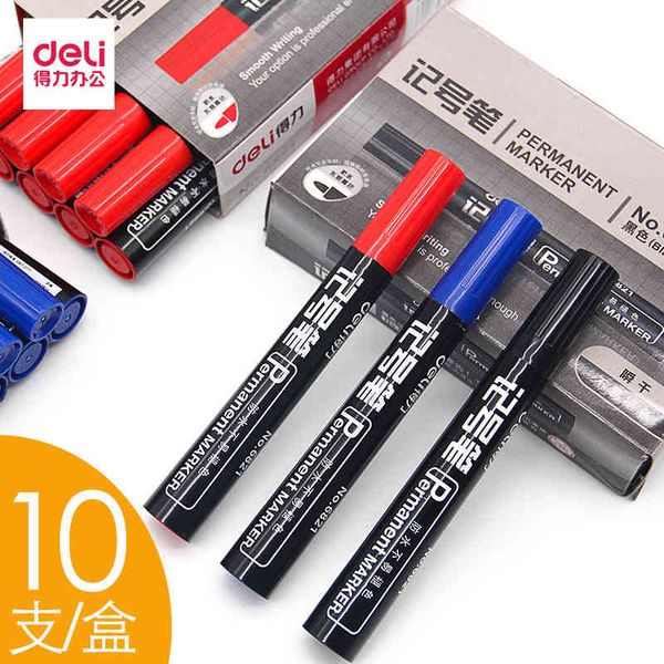 

marker deli 6881 oily pen optical disc large logistics office suppli quick drying