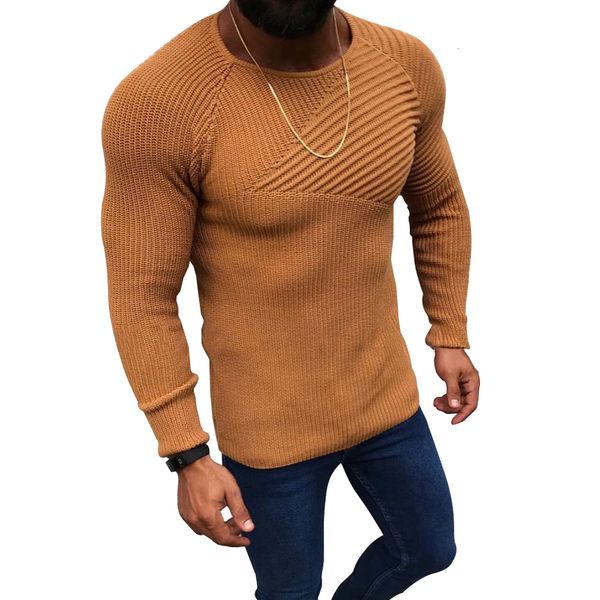 

warm 2021 mens long sleeve o-neck pullover sweaters slim fit solid knitted wool sweater men casual clothing tkcy, White;black