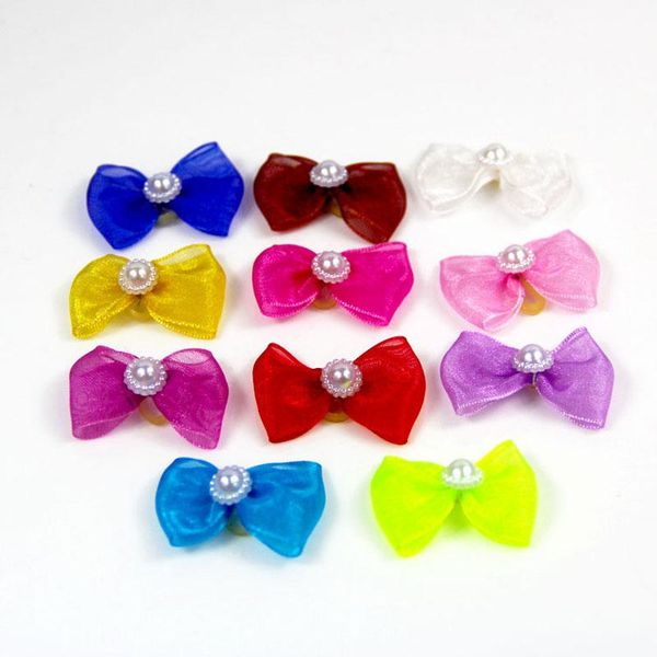 

dog apparel quality handmade pet bow cute grooming bows loverly bowknot for puppy dogs accessories with rubber bands headwear