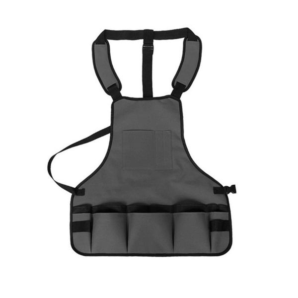 

professional garden tool apron with 14 pockets adjustable water-resistant gardening utility aprons for men women carpenters