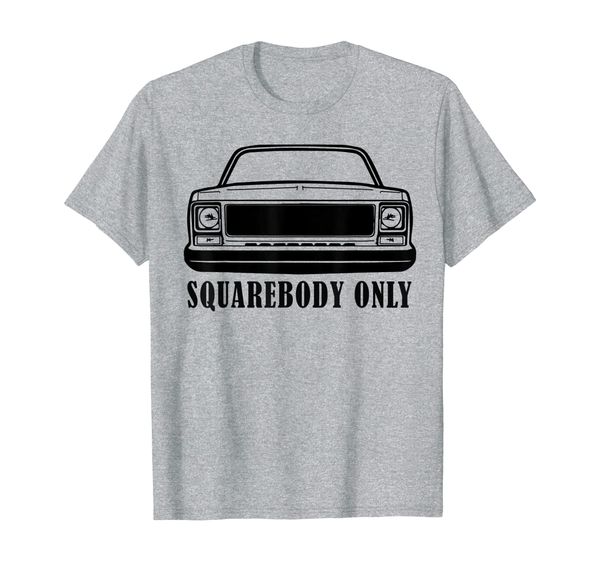 

squarebody only truck t-shirt, White;black