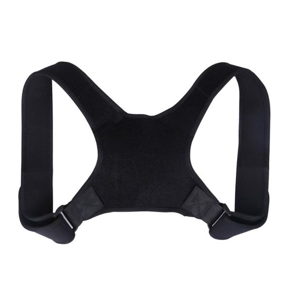 

back support correction with kyphosis breathable clavicle posture adjustable corrective corrector pain relief, Black;blue