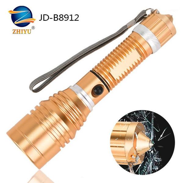 

flashlights torches est cree powerful led torch tactical dc rechargeable waterproof 18650 battery cycling lamp1