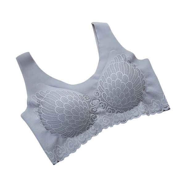 

3Pieces/Lot Woman Push Up Sport Sleepwear Bra Solid Soft Comfortable Breathable Underwears Vest Style Removable Chest Pad Underwear lenceria, Beige