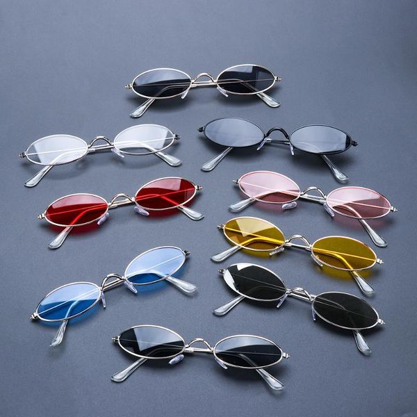 

fashion vintage shades sun glasses elegant okulary retro small oval sunglasses for men women eyeglasses gafas oculos, White;black