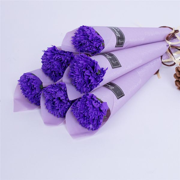 

valentine's day simulation carnation single rose soap flower for valentine's day women's day wedding gift soap flower ing