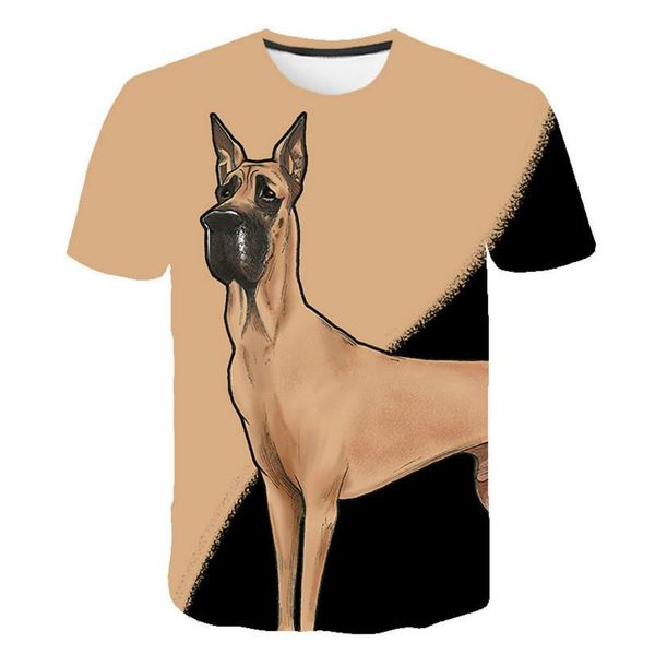 

men's t-shirts dog 3d printing summer clothing outdoor brand casual style short sleeve 2021, White;black