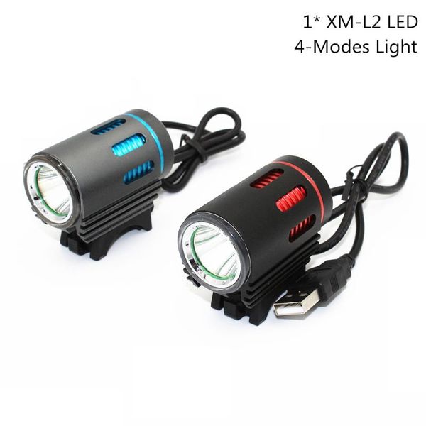 

usb port 4.2v - 5v charge 1x xm-l2 led 1200lm led headlight bicycle light bike front headlamp lamp