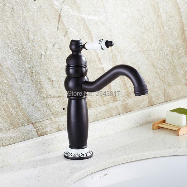 

bathroom sink faucets basin mixer taps deck mounted and cold single handle black ceramic vessel zr278