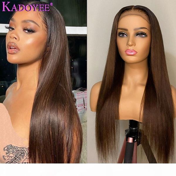 

ombre straight human hair wigs brown closure wig brazilian t part lace wig natural hairline with baby hair for women 180% remy, Black;brown
