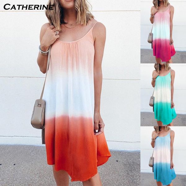 

color stitching vest dress summer 2021 women gradient dresses lace-up tank famale loose vestidos plus size robe, Black;gray