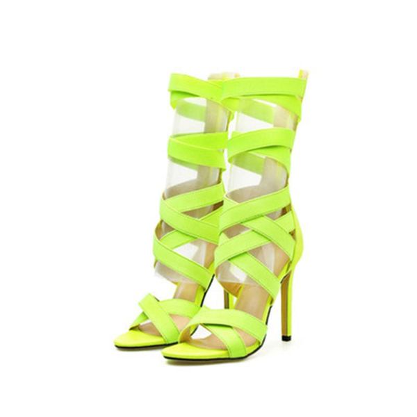 

sandals 2021 summer ladies fashion fish mouth open toe bag with zipper hollow stiletto high heel black
