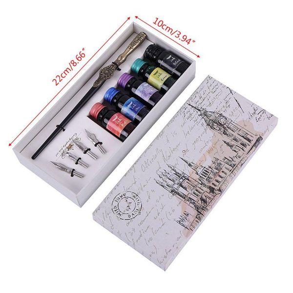 

carving english calligraphy dip pen fountain writing ink nibs school stationery b36c pens