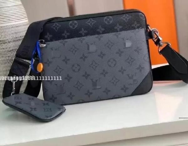 

518 gglvlouisvittonyslvutton a fashion luxury handbag classical crossbody bag man briefcase fashion mens busin, Red;black