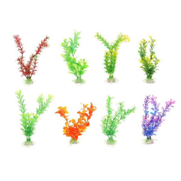 

decorations 8pcs fish tank artificial aquatic plants aquarium landscape plant decor