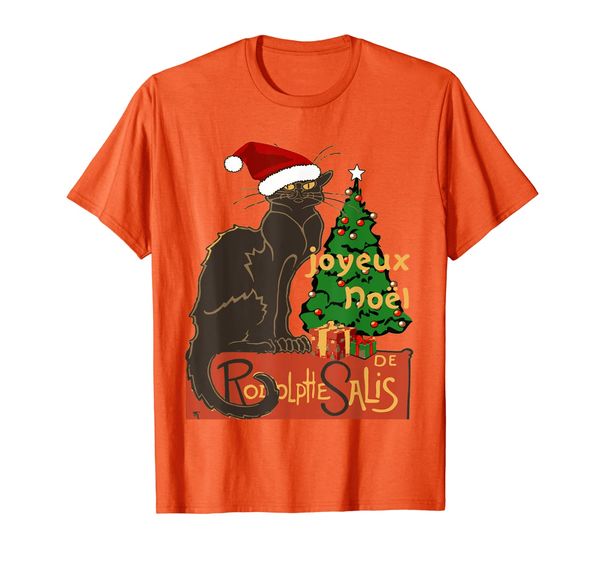 

Joyeux Noel Le Chat Noir Spoof With YuleTree And Gifts T-Shirt, Mainly pictures