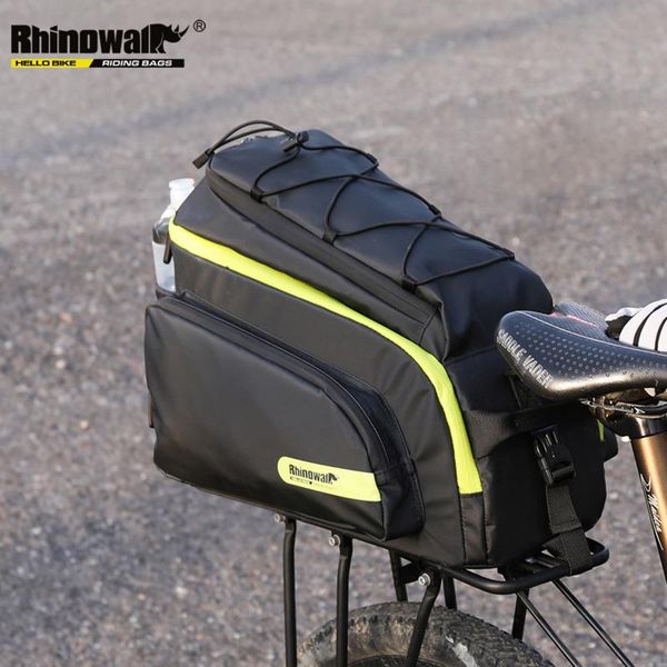 

rhinowalk 17l full waterproof road mountain bike saddle rack trunk bags for cycling luggage carrier shoulder camera bag handbag
