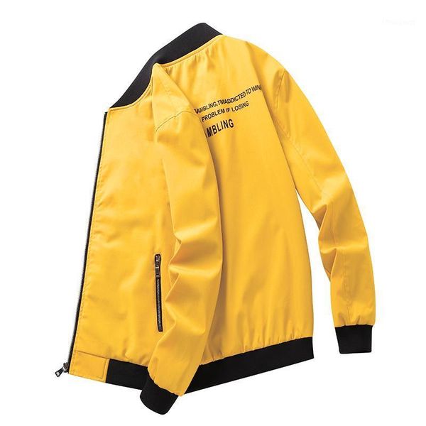 

men's jackets mens baseball printed letter male bomber jacket casual coat windbreaker 2021 spring autumn, Black;brown