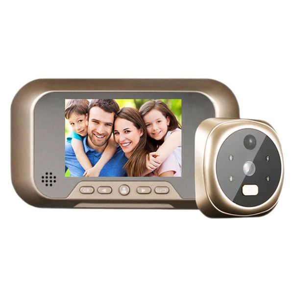 

doorbells lcd digital eye doorbell electronic peephole home visible video security camera night vision wide