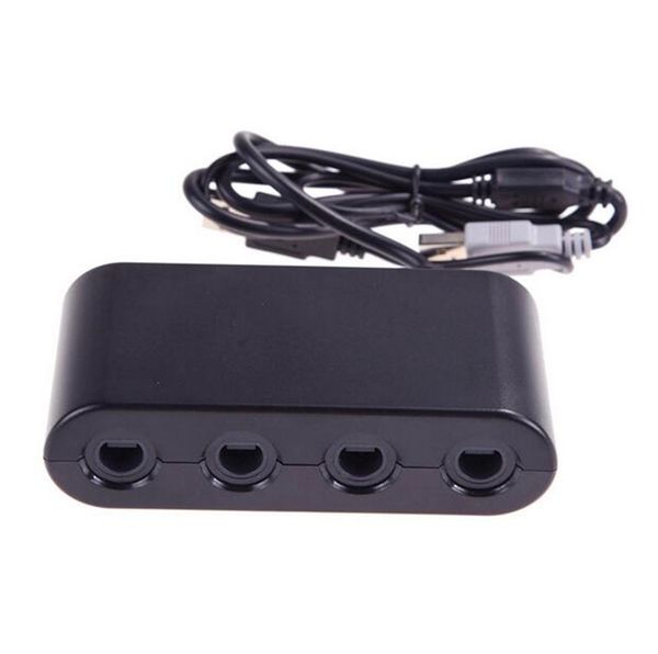 

4 ports for pc game accessory for gamecube gc controllers usb adapter converter for nintendo wii u pc ngc with retail box