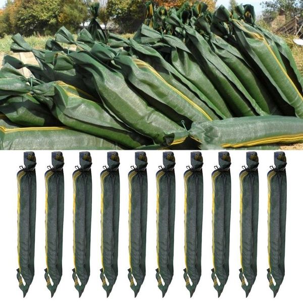 

storage bags 10pcs flood control sandbag empty protection sandbags with handle silo resistant weight bag