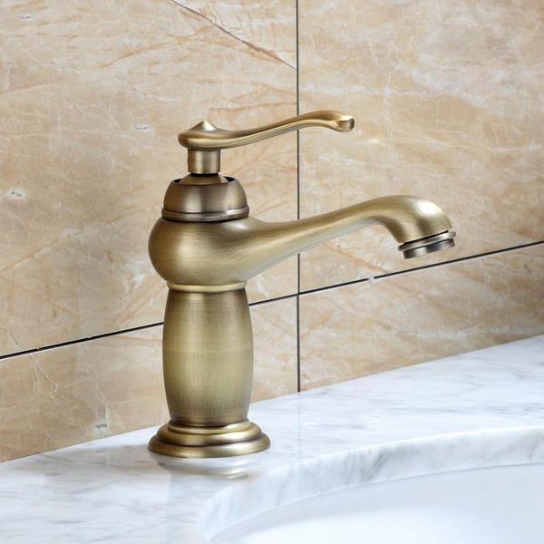 

bathroom basin faucet antique brass mixer solid copper luxury europe style tap taps sink faucets