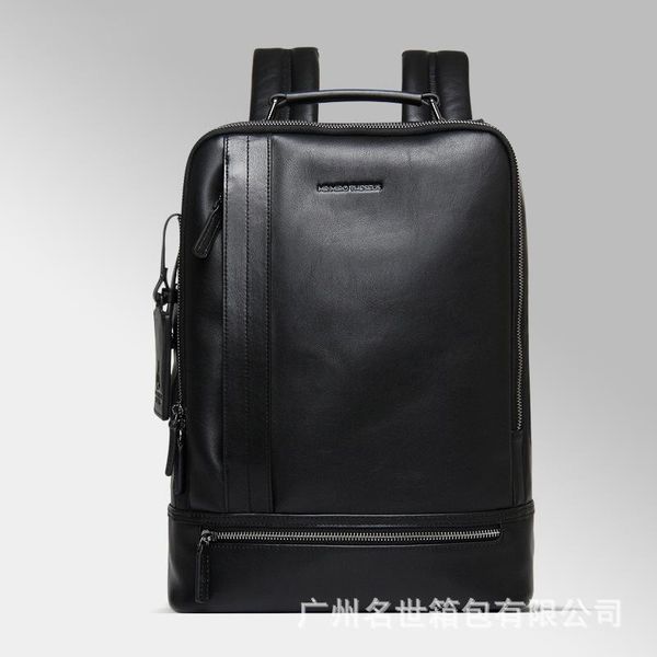 

backpack leather head layer cowhide business men bag of