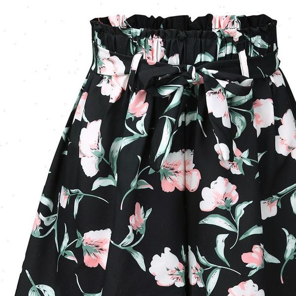 

xl 5xl plus size shorts women black high waist with short pants women summer shorts floral short femme Ã©tÃ© pantalon corto mujer, White;black