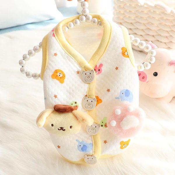 

cartoon dog clothes coat small dogs clothing pet outfits cartoon cute spring summer cotton yorkies yollow boy ropa para perro