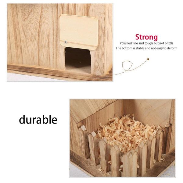 

bird cages 2021 wooden house for outside small outdoor garden nesting box handmade birdhouse with hole and fence bluebird