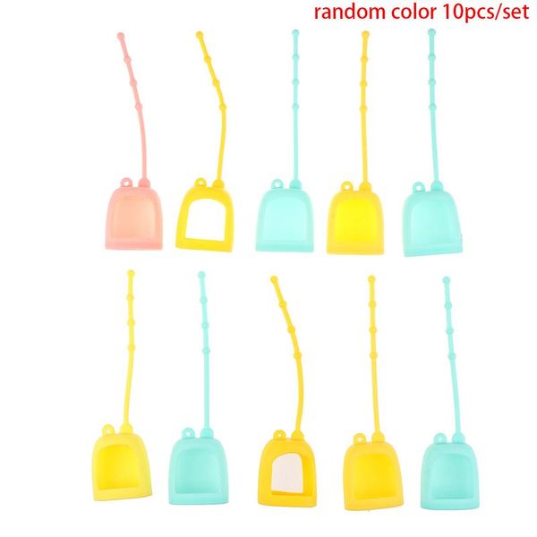 

storage bottles & jars 10pc 30ml mini empty bottle portable traveling refillable silicone protective cover hand sanitizer perfume holder