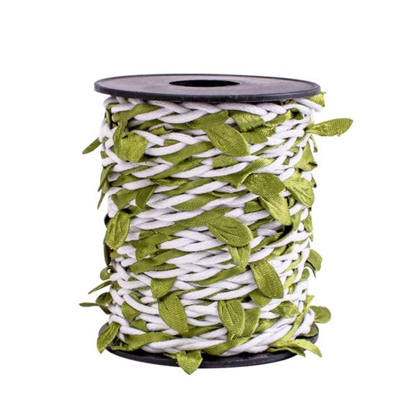 

10yards/roll for crafts artificial plant festival multifunctional wedding natural burlap leaf ribbon gift twine diy wrapping