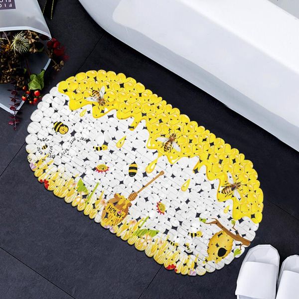 

bath mats pvc shower mat nonslip floor bee anti-slip bathroom
