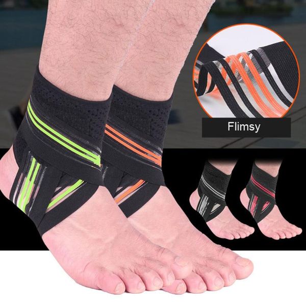 

kokossi new support 1 pcs protective football ankle support basketball ankle brace compression strap belt protector, Blue;black