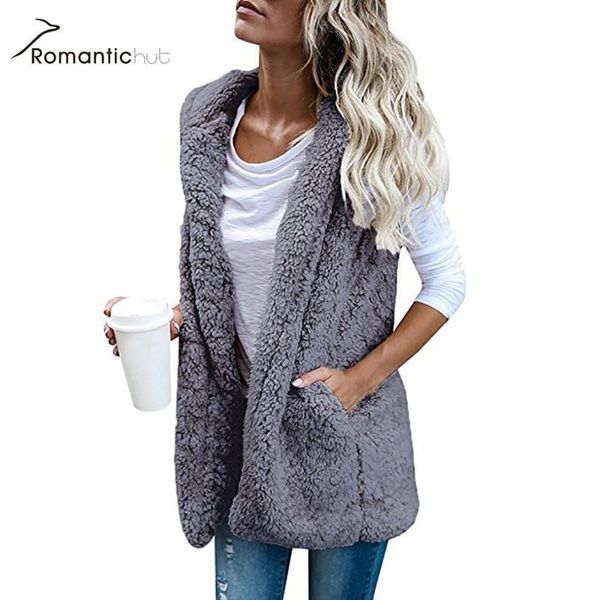 

women's sweaters flush fleece vest winter pocket jacket women faux fur colete outerwear coat 2021 zipper up vests feminino, White;black