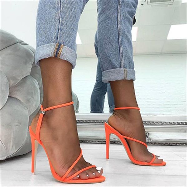 

2021 mature flock solid sandals women lace-up 12cm thin high heels fashion open toed wedding dress shoes daily party sandals, Black