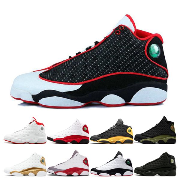 

wholesale men basketball shoes 13s melo class of 2003 olive grey toe pure money sneakers discount dmp bred black cat sports sneakers