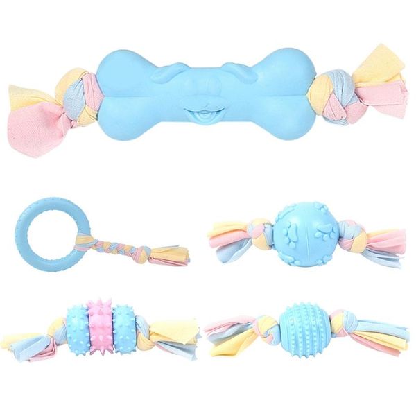 

dog toys & chews pet chew toy interactive bite resistant knot teeth cleaning molars for large small dogs