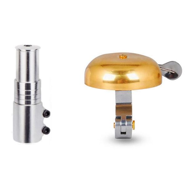 

bike horns aluminum alloy bicycle stem increased control tube extend handlebar heighten & bell ring brass
