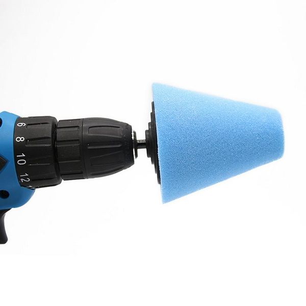 

care products 3 inch sponge polishing pad cone shaped burnishing foam car buffing tyres wheel hub cleaning tools polisher