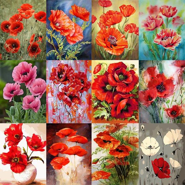 

diamond painting 5d diy flower cross stitch full square round drill embroidery colorful handmade home room wall decor craft