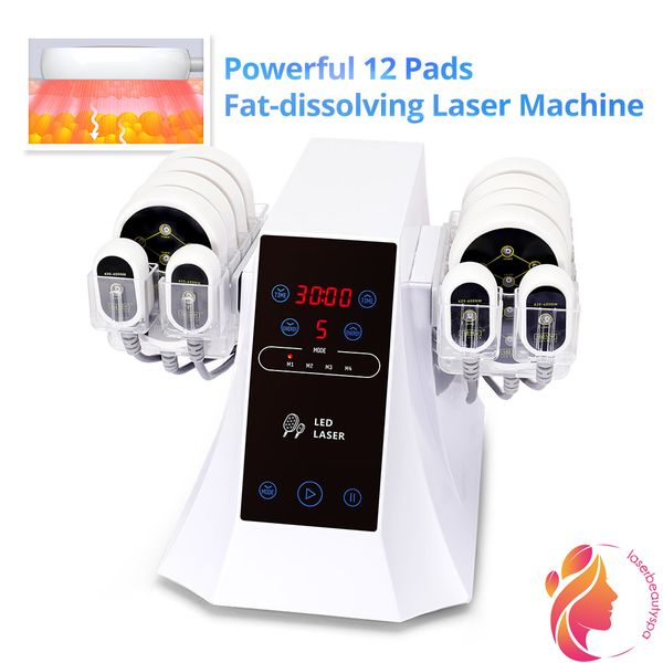 

portable 12 pads slim tummy fat burning body shaping led spa machine