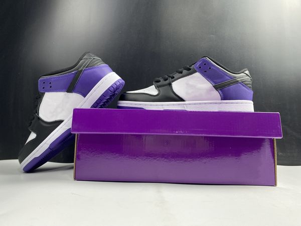 

new men women with box skateboarding dunk shoes low pro court purple athletic shoes sports outdoors sneakers