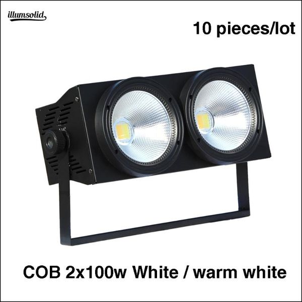 

effects 10pcs/lot 2x100w high power audience lights dmx effect stage lighting
