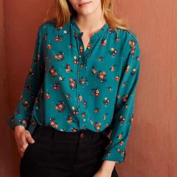 

women's blouses & shirts women shirt 2021 spring green silk, White