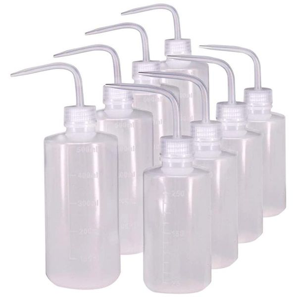 

watering equipments 250ml and 500ml fleshy pouring water bottle, plastic squeeze bottle elbow spray 8 pack (each size 4)