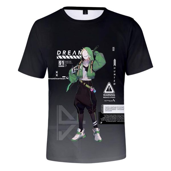 

men's t-shirts 3d printing t-shirt casual dreamwastaken cartoon character summer street fashion short-sleeved kids, White;black