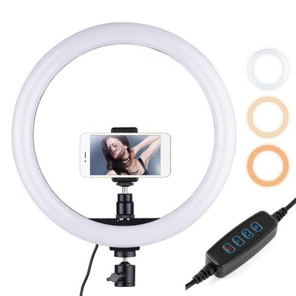 

6/8/10 inch pgraphy led selfie ring light 160-260mm w/ phone holder usb plug studio ring light for smartphone live broadcast