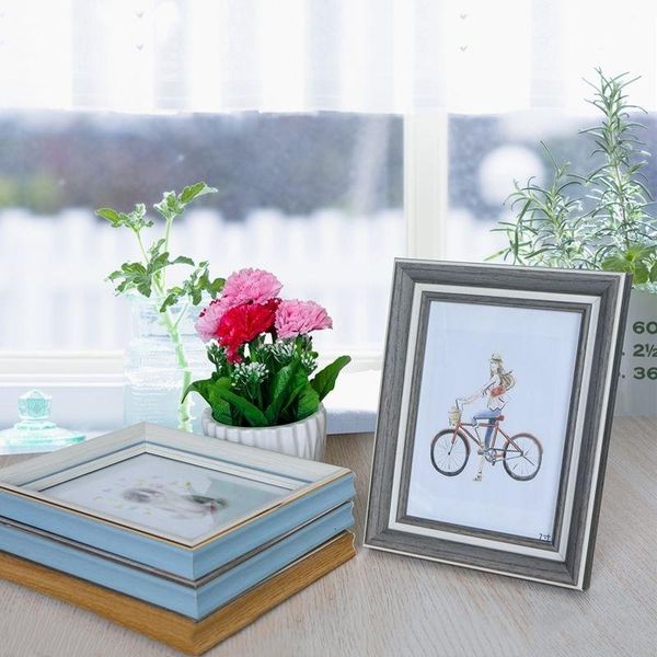 

frames 7 inch modern simple po frame living room ornaments (pack of 2)
