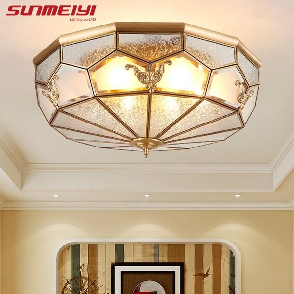 

european cone copper led ceiling lights kids room living room balcony luminaria de teto vintage indoor deckenleuchten